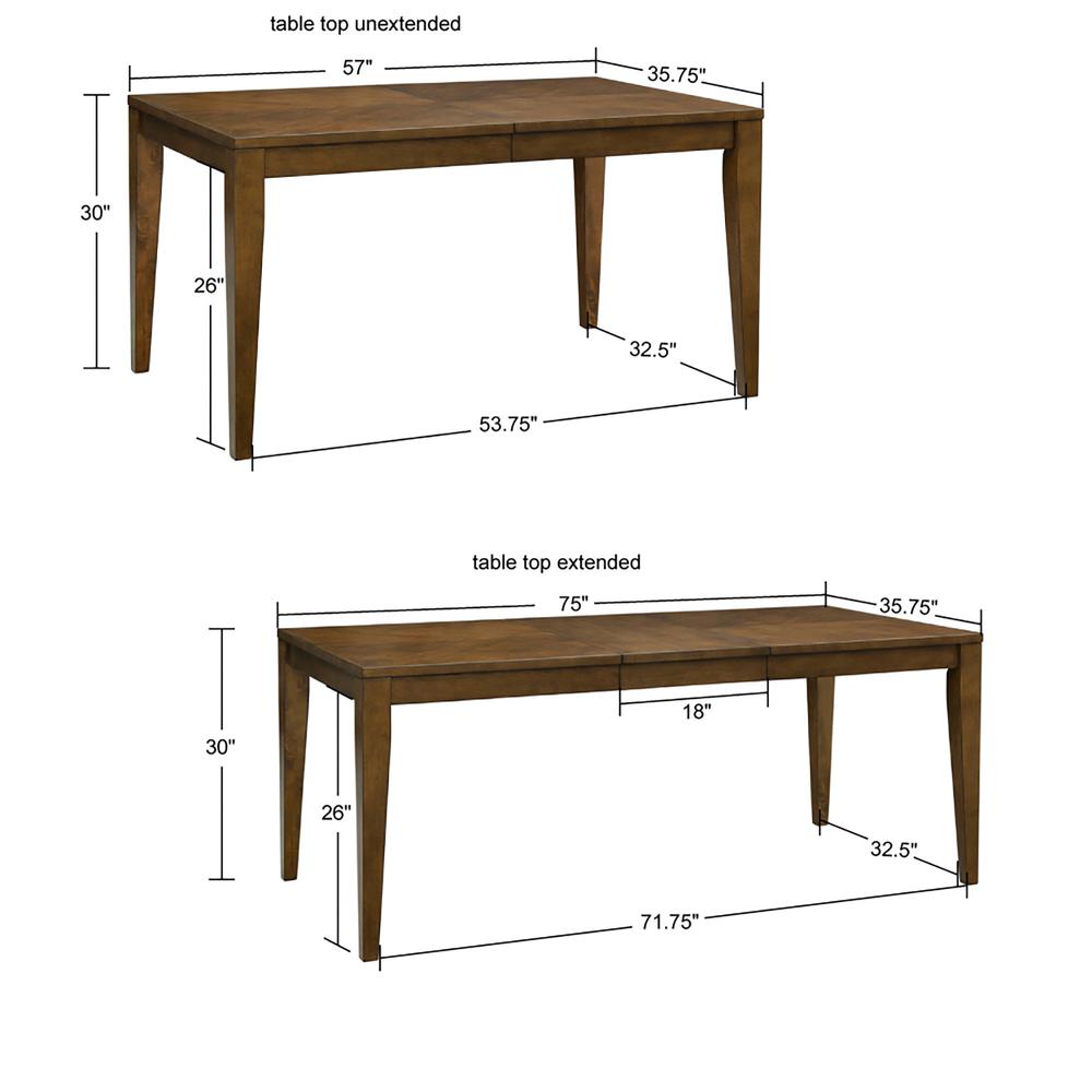 Rectangle Extension Dining Table. Picture 2