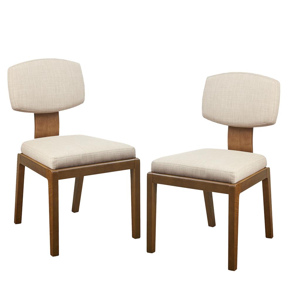 Armless Upholstered Dining Chair Set of 2. Picture 2