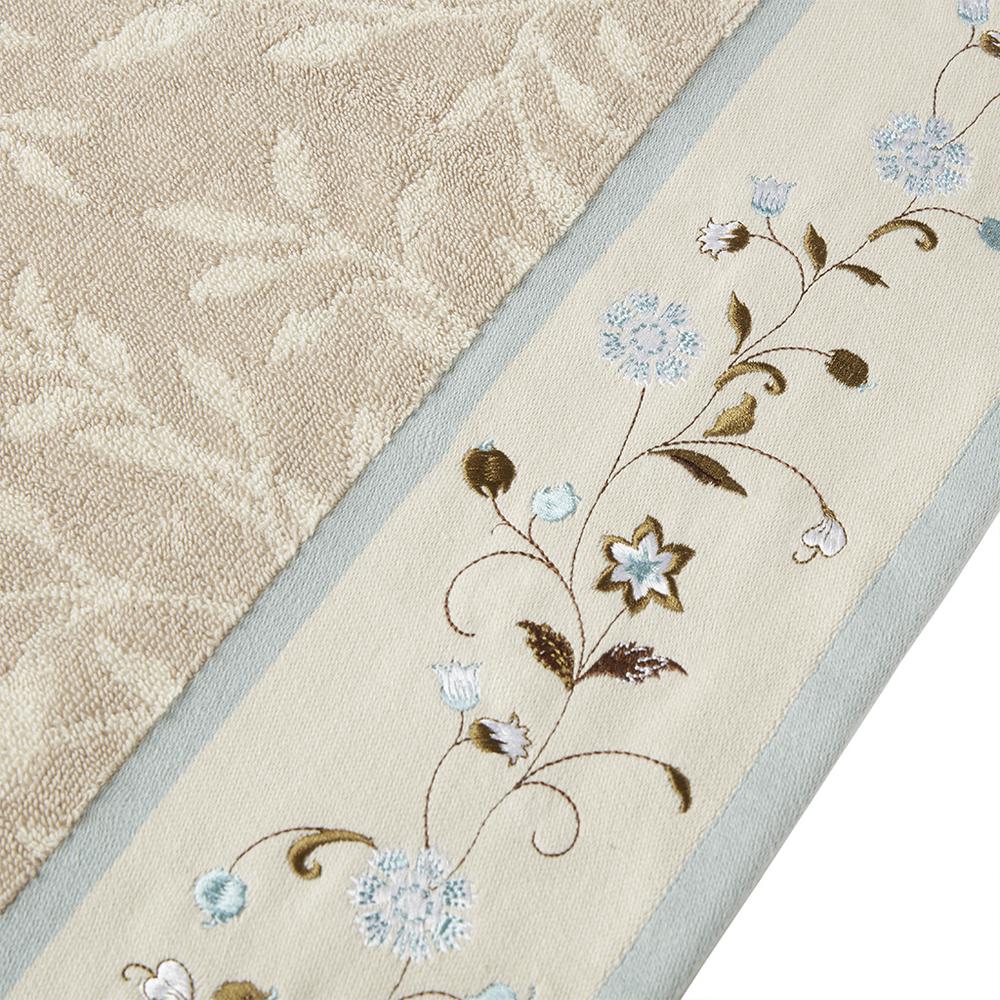 Serene Embroidered 6-Piece Cotton Towel Set, Belen Kox. Picture 2