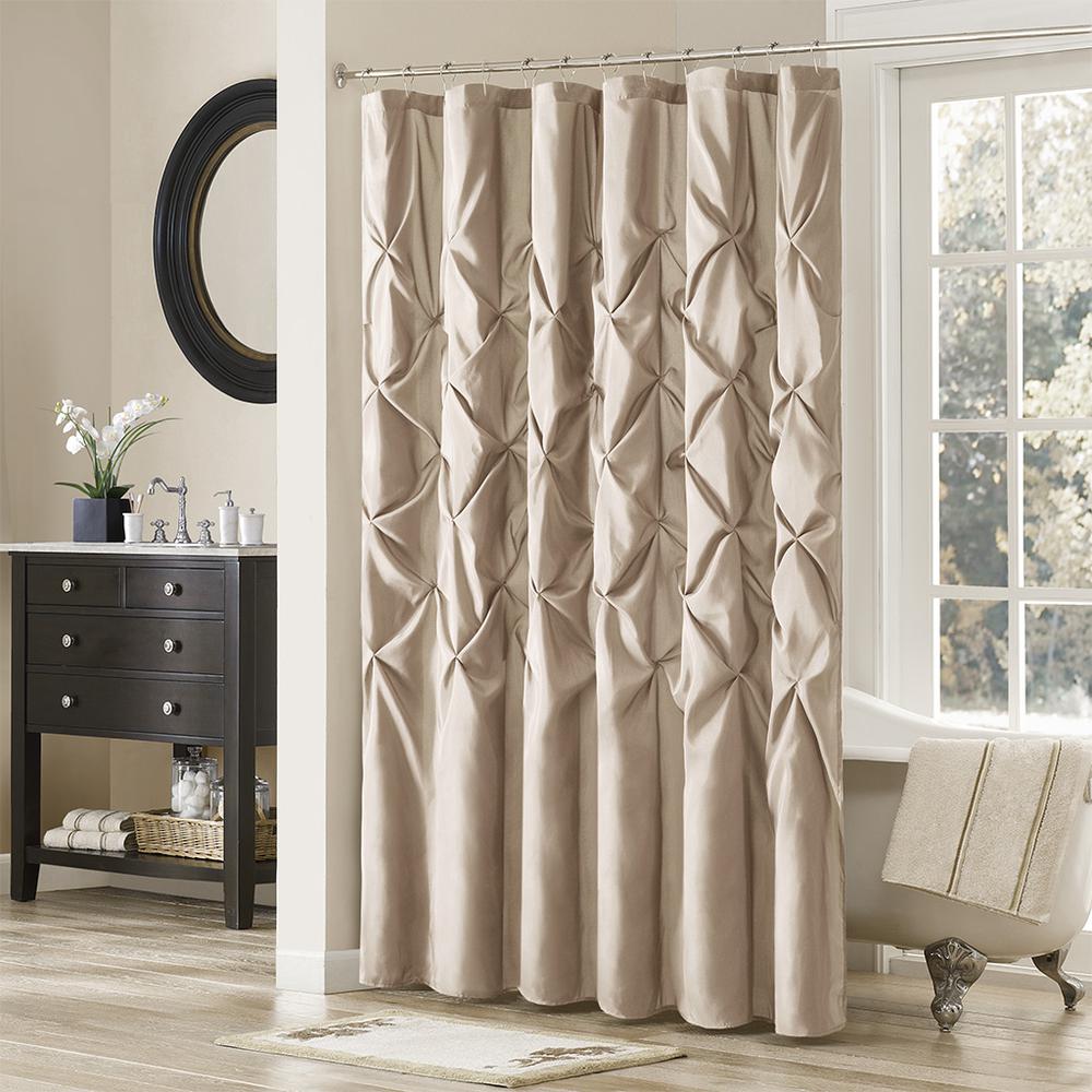 Tufted Semi-Sheer Shower Curtain. Picture 4