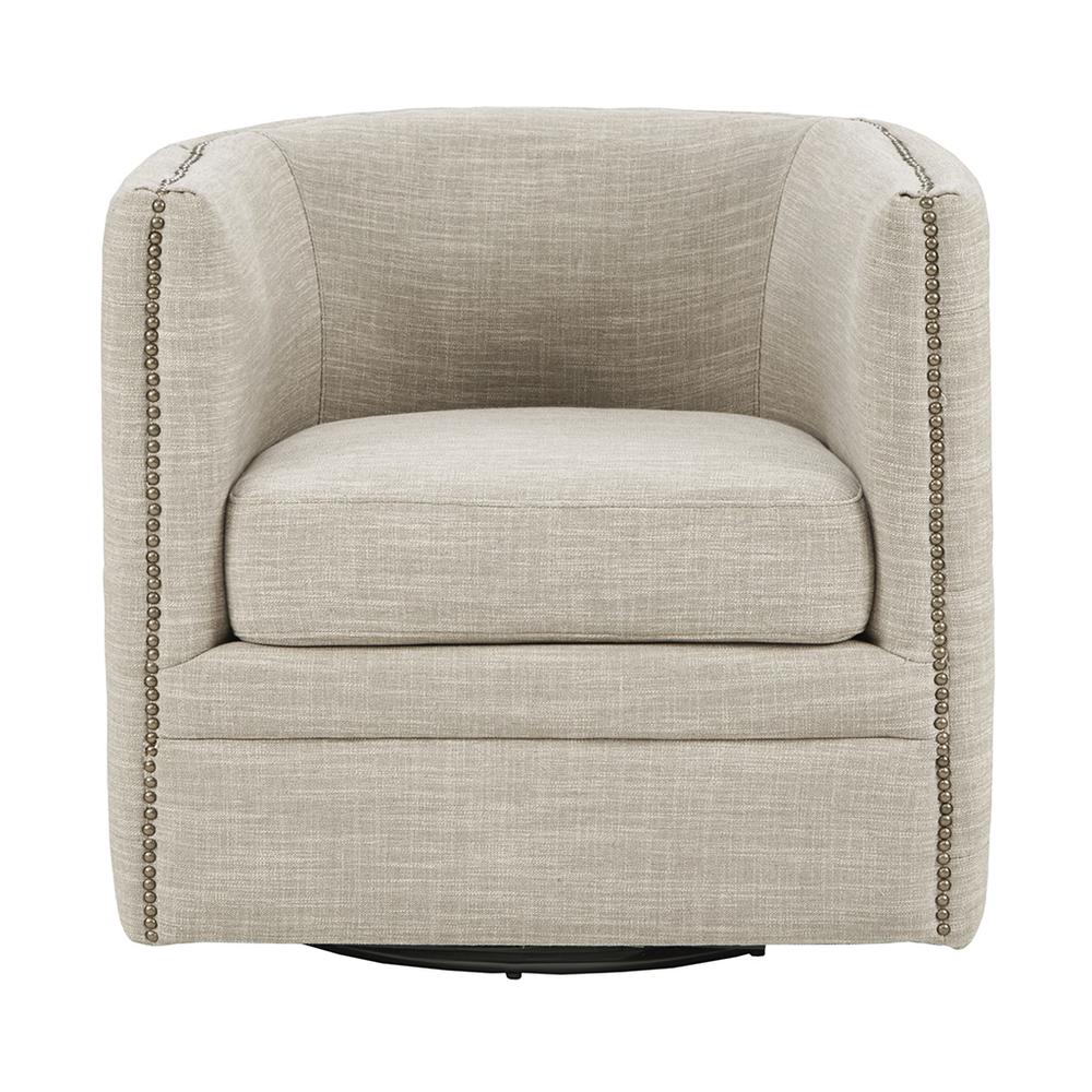 Cream Swivel Lounge Chair, Belen Kox. Picture 4
