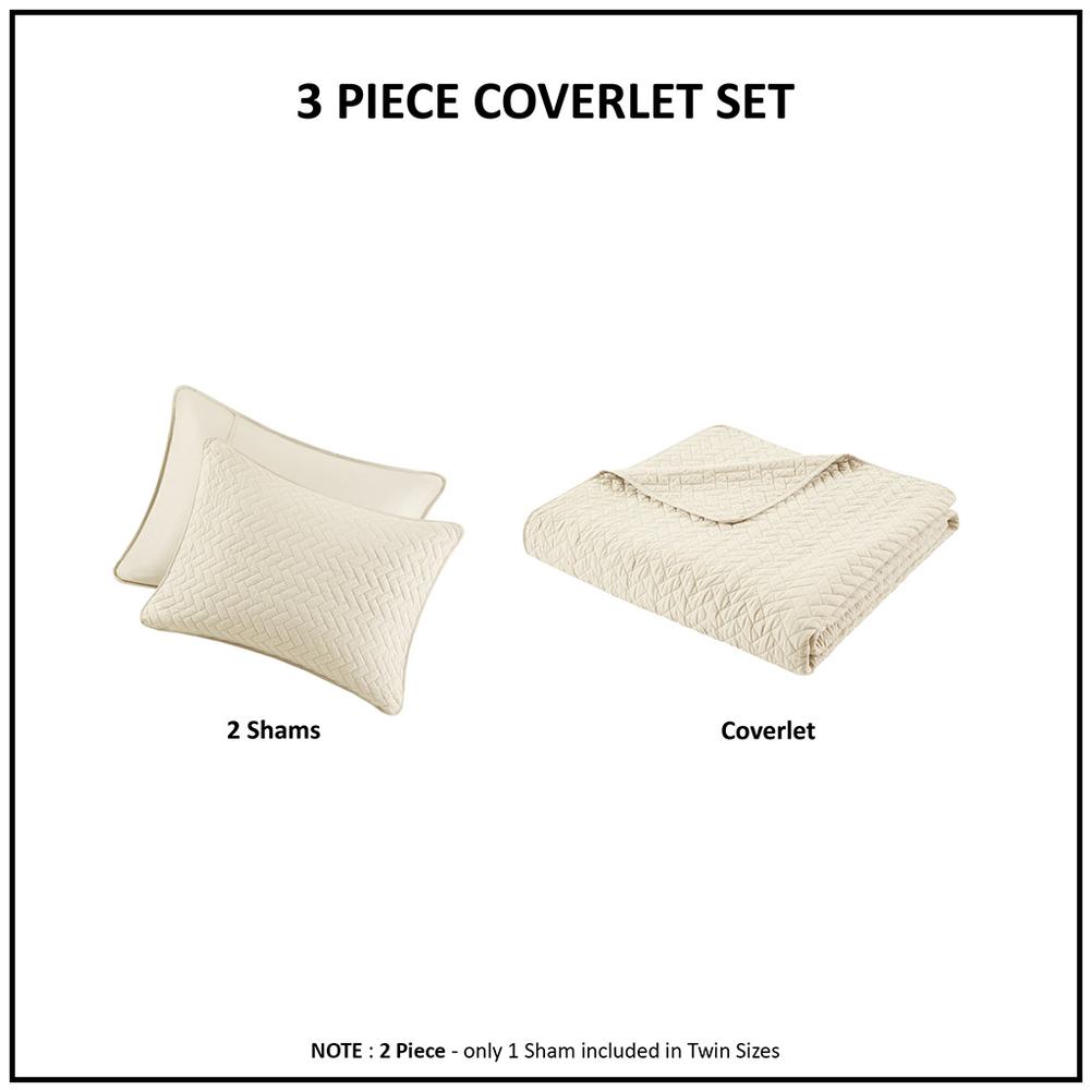 3 Piece Luxurious Oversized Quilt Set. Picture 1