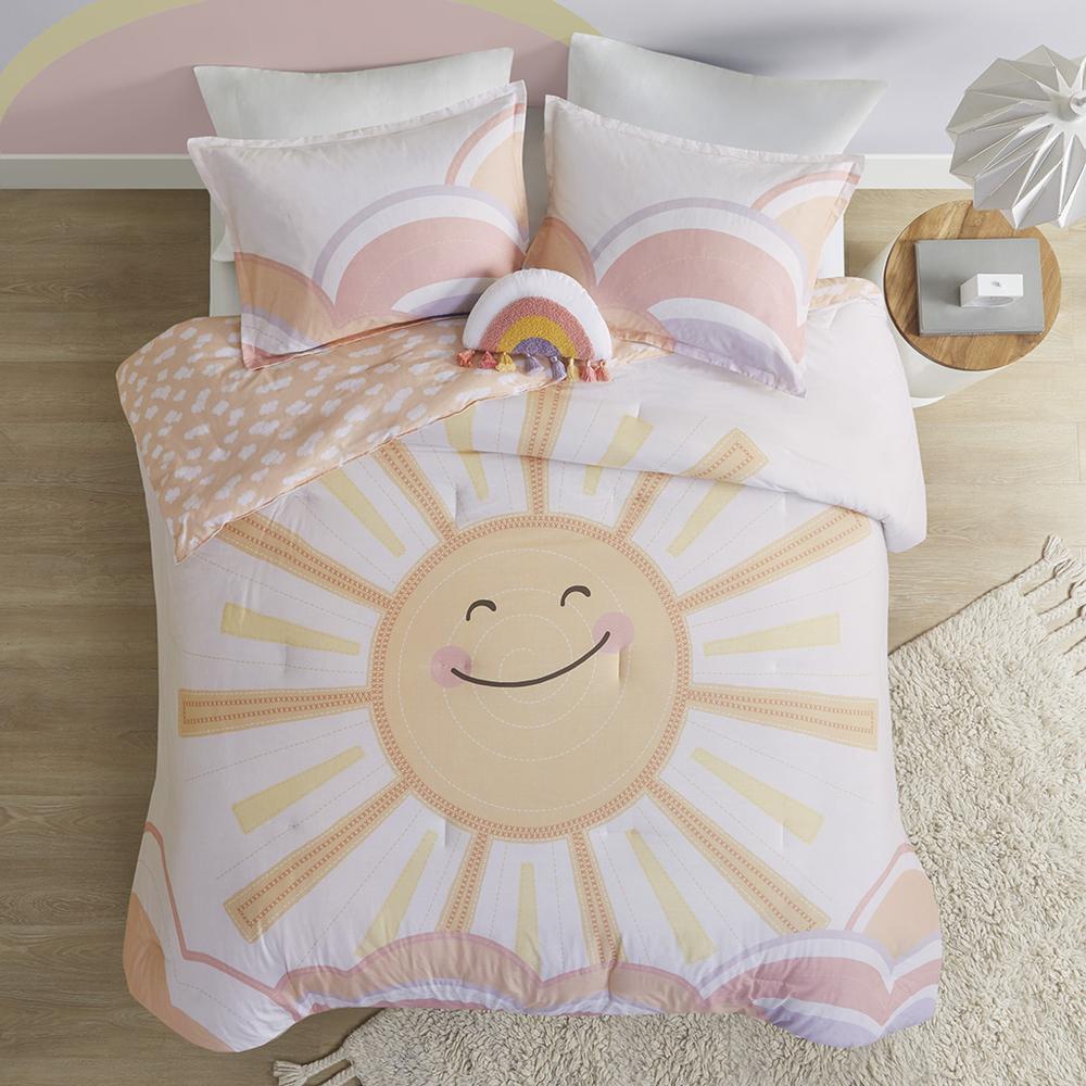 Sunshine Printed Reversible Comforter Set. Picture 5