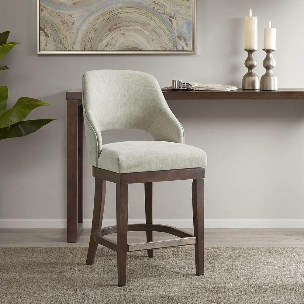 Jillian Counter Stool with Swivel Seat, Cream. The main picture.