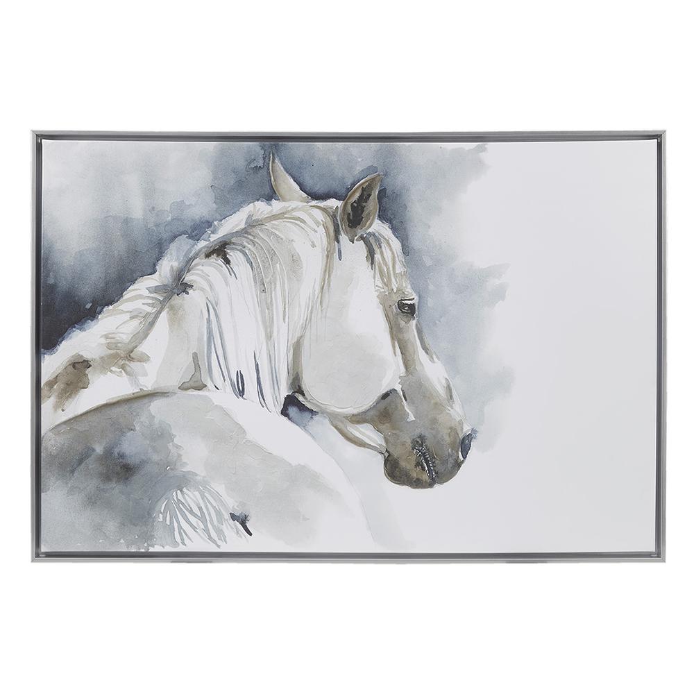 Hand Embellished Horse Framed Canvas Wall Art. Picture 4