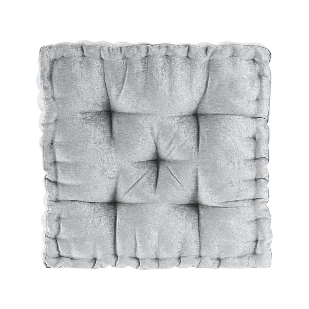 100% Polyester Chenille Cushion Grey. Picture 5
