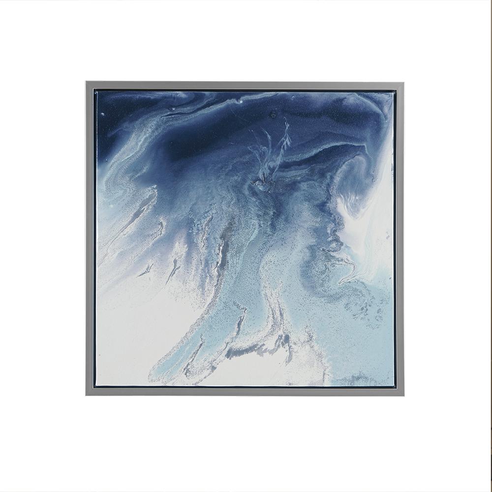 Blue Lagoon 2PC SET_Heavy rolled gel coat with a silver frame, Add 3mm MDF board. Picture 3