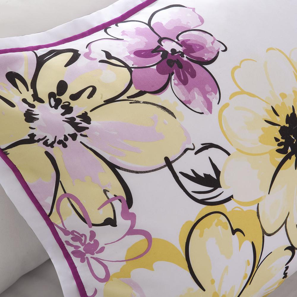 Intelligent Design Olivia Asymmetrical Floral Comforter Set, Belen Kox. Picture 1