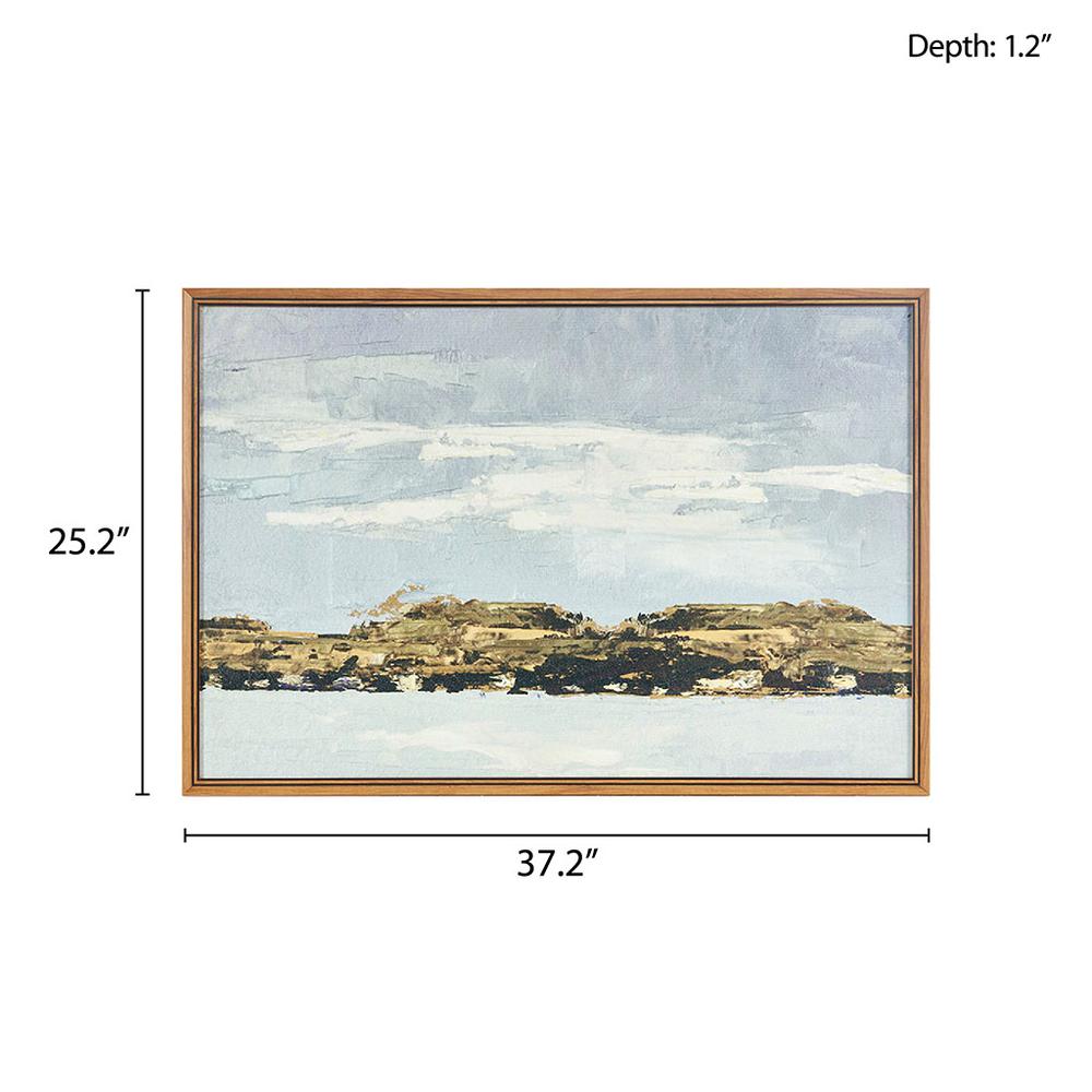 Abstract Landscape Framed Canvas Wall Art. Picture 3