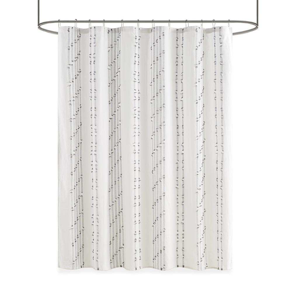 Cotton Jacquard Shower Curtain. Picture 3