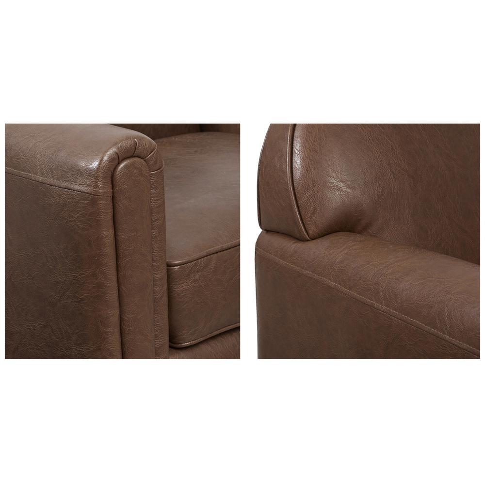 Faux Leather 360 Degree Swivel Arm Chair. Picture 2