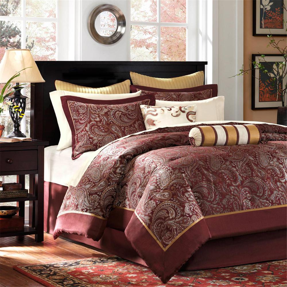 12-Piece Comforter Set with Piping, Belen Kox. Picture 1