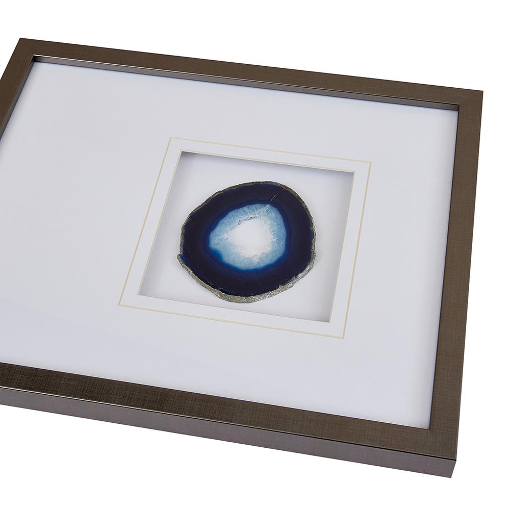Agate Blue Stone Framed Graphic (4" Agate). Picture 3