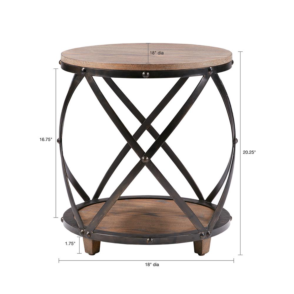 Bent Metal Accent Table. Picture 2