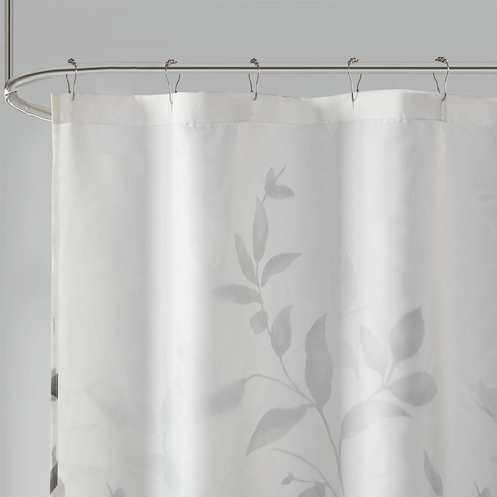 Burnout Printed Shower Curtain. Picture 5