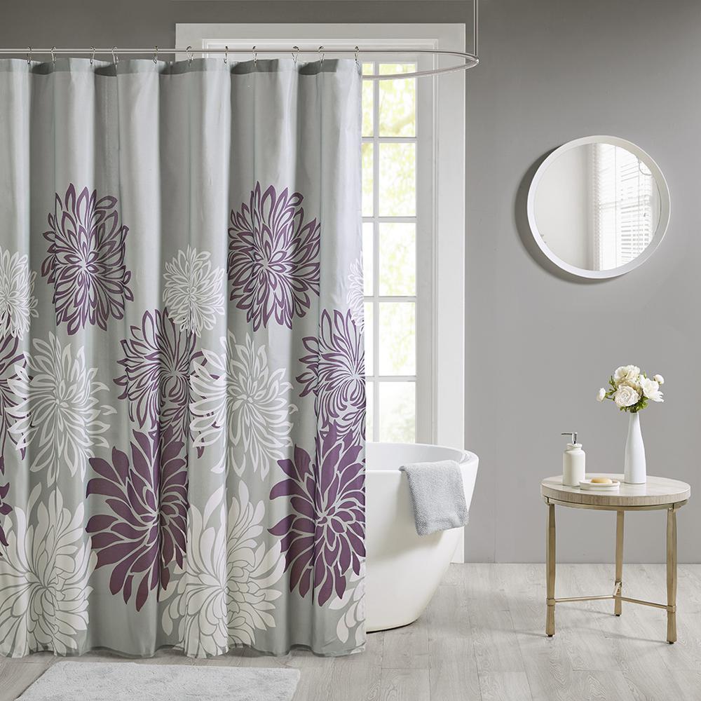 Printed Floral Shower Curtain. Picture 4