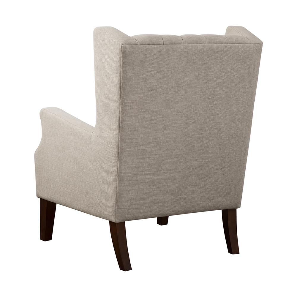 Button Tufted Wing Chair. Picture 5