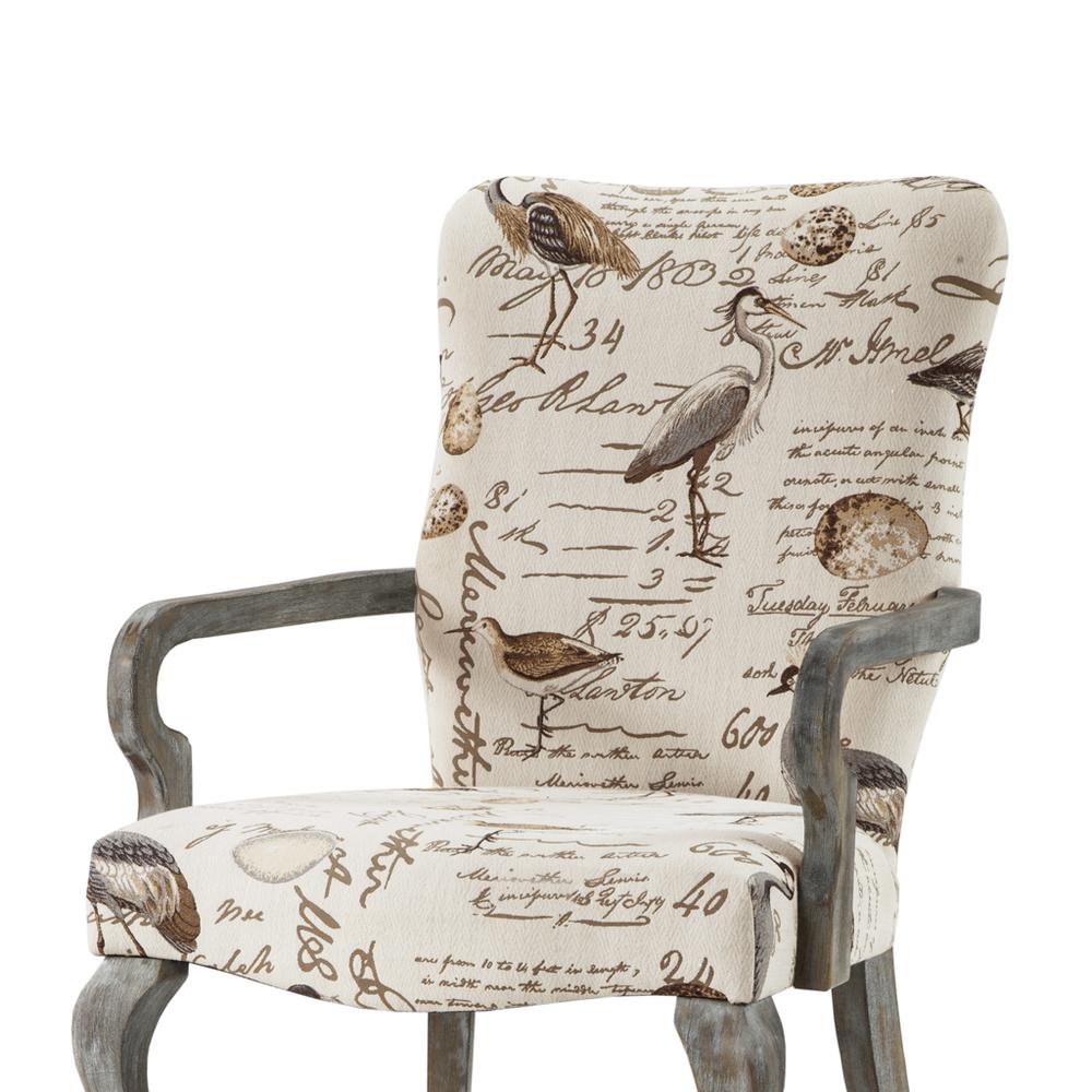 Bird Motif Queen Anne Accent Chair, Belen Kox. Picture 3