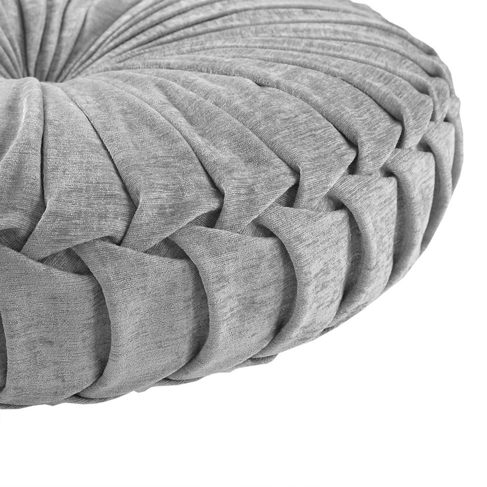 Poly Chenille Round Floor Pillow Cushion. Picture 1