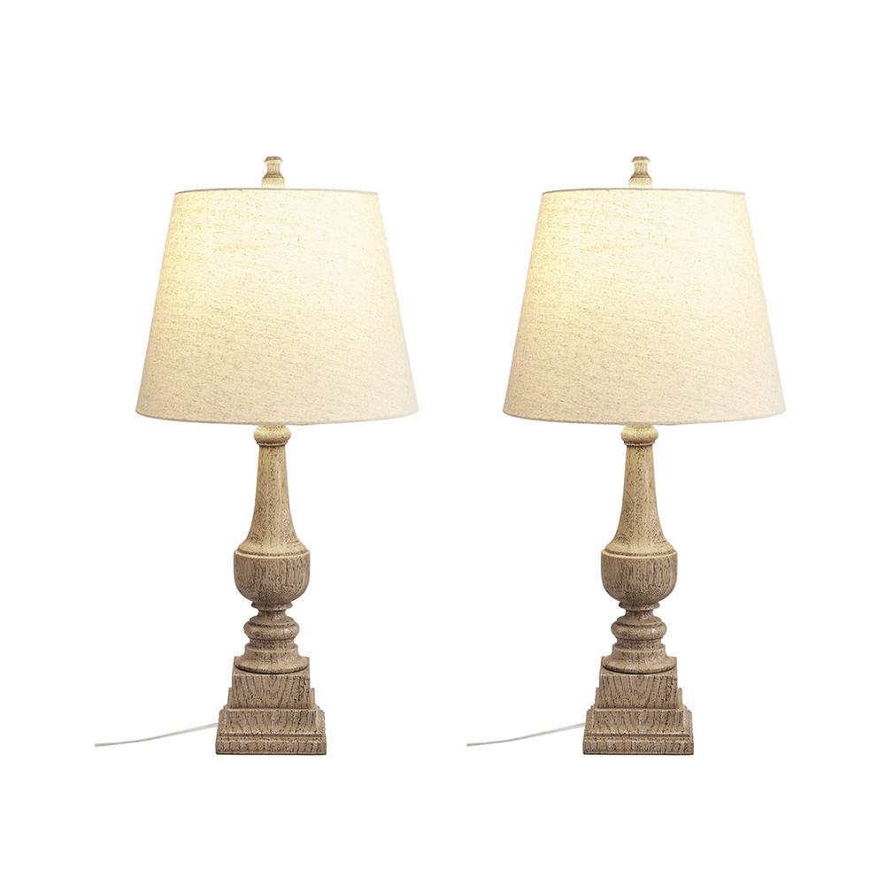 29"H Resin Table Lamp Set of 2. Picture 1