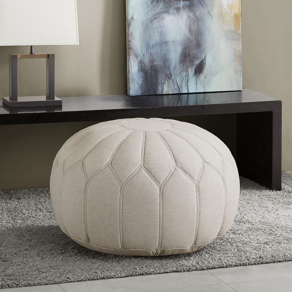 Kelsey Round Pouf Ottoman,MP101-0892. Picture 2