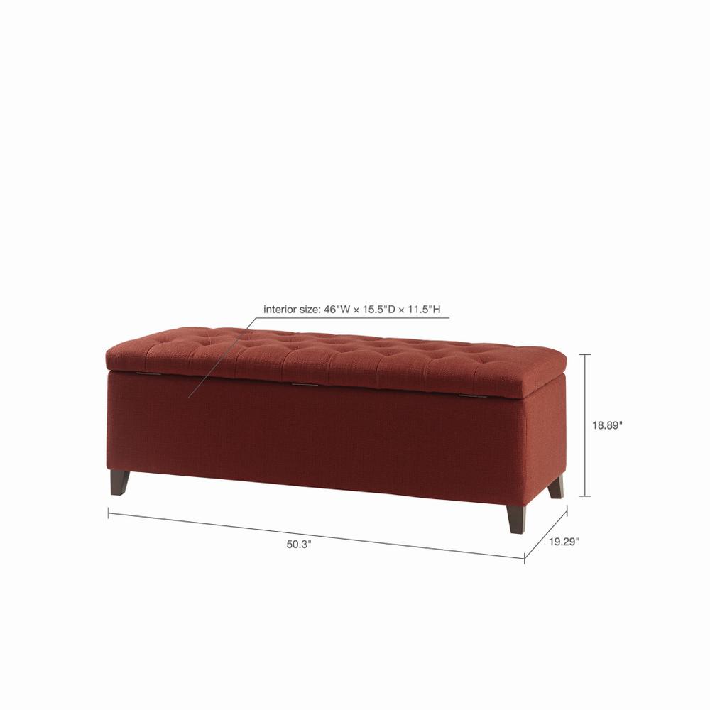 Shandra Tufted Top Storage Bench,FUR105-0040. Picture 1
