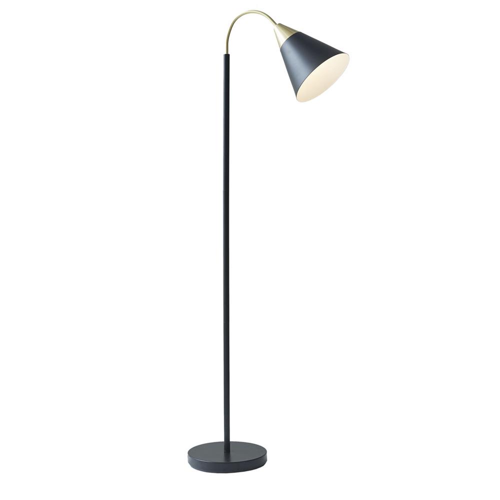Arched Metal Floor Lamp with Chimney Shade. Picture 5