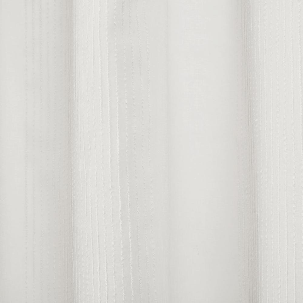 Sheer Striped Shower Curtain - White, Belen Kox. Picture 1