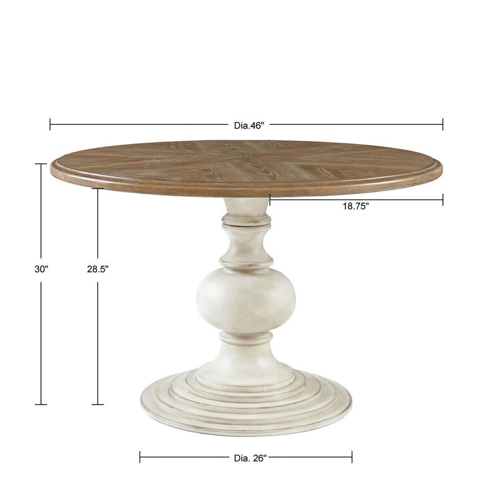 46" Round Pedestal Dining Table. Picture 2