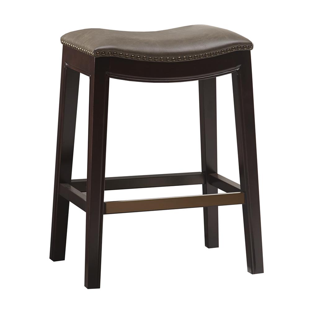Belfast Saddle Counter Stool,FUR101-0038. Picture 1