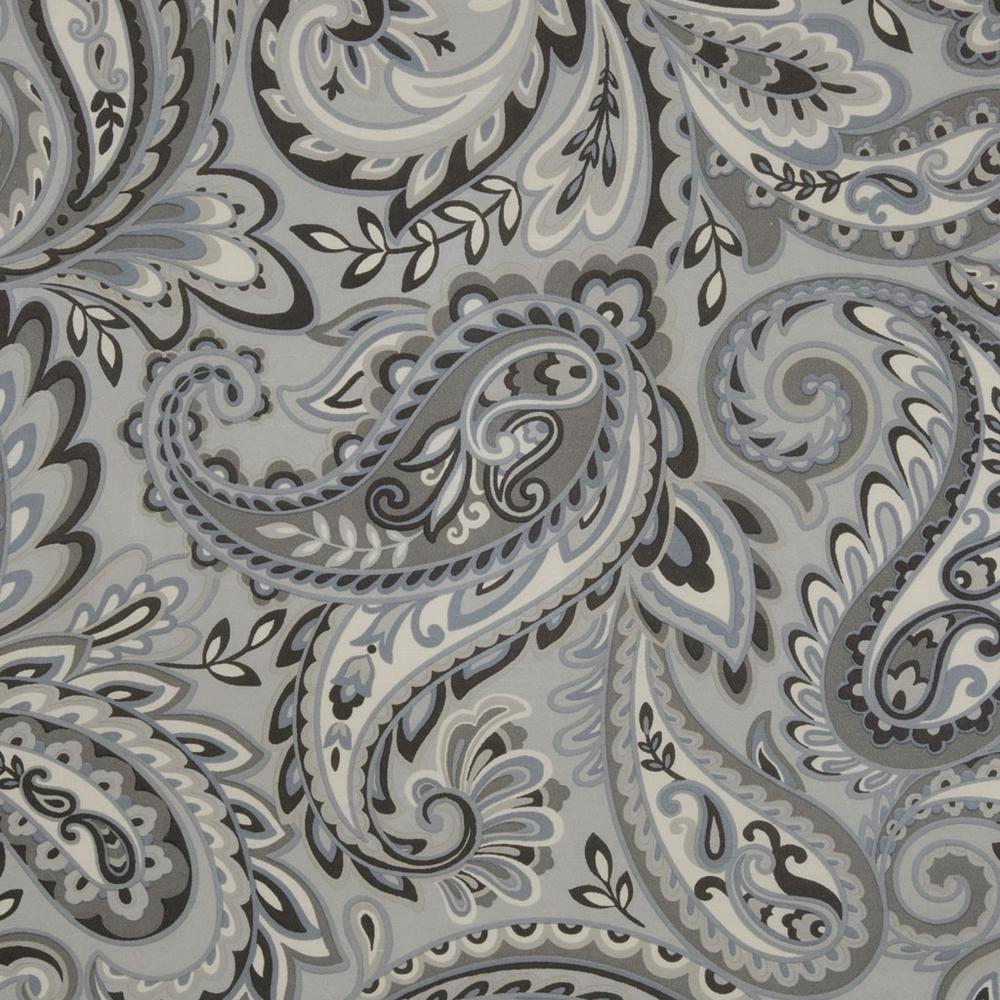 Paisley Printed Total Blackout Curtain Panel. Picture 1