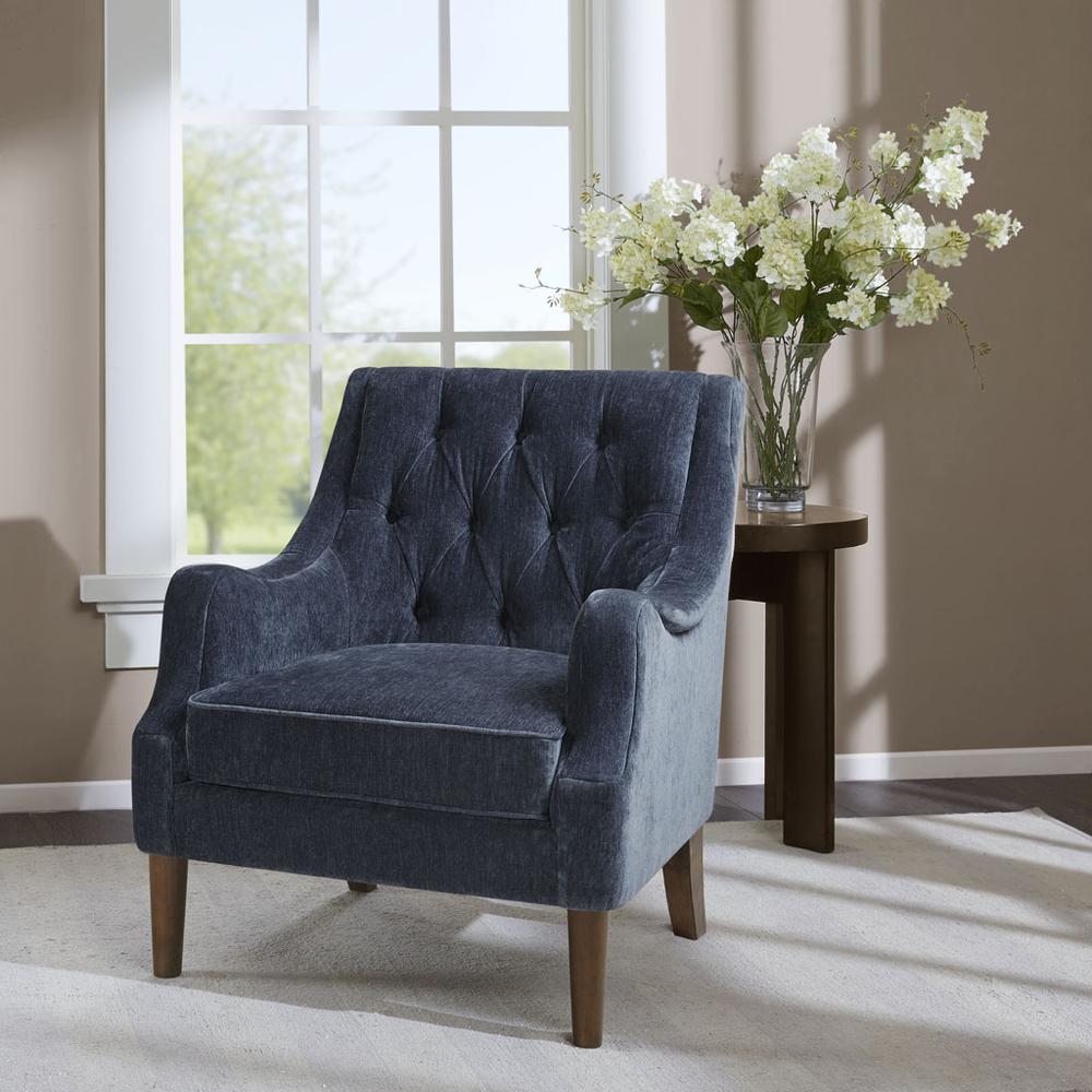 Button Tufted Accent Chair. Picture 4