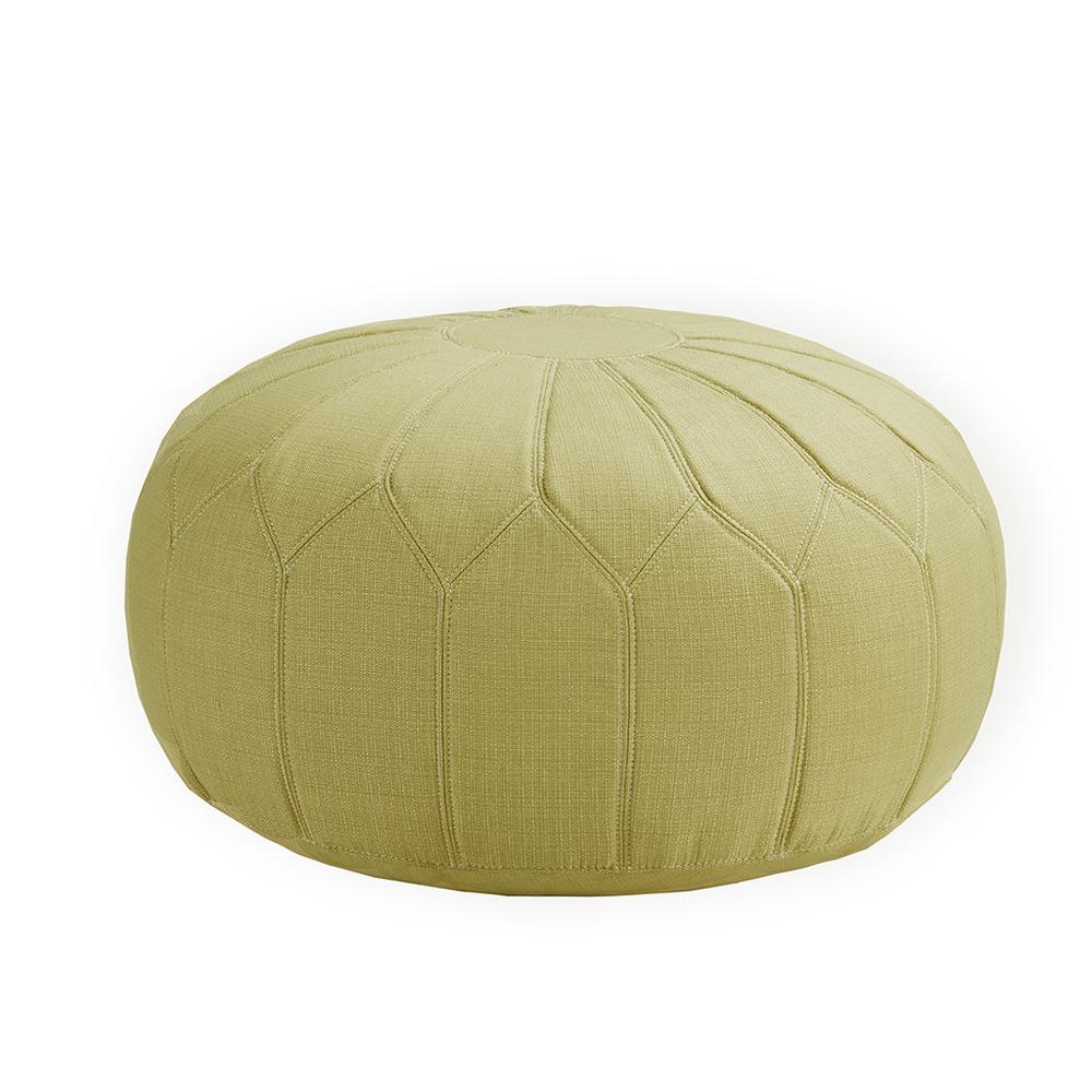 Kelsey  Round Pouf Ottoman. Picture 3