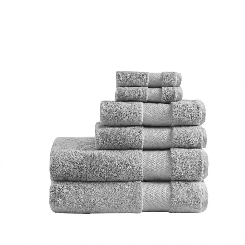 Luxe Comfort Turkish Bath Towel Set Grey, Belen Kox. Picture 1