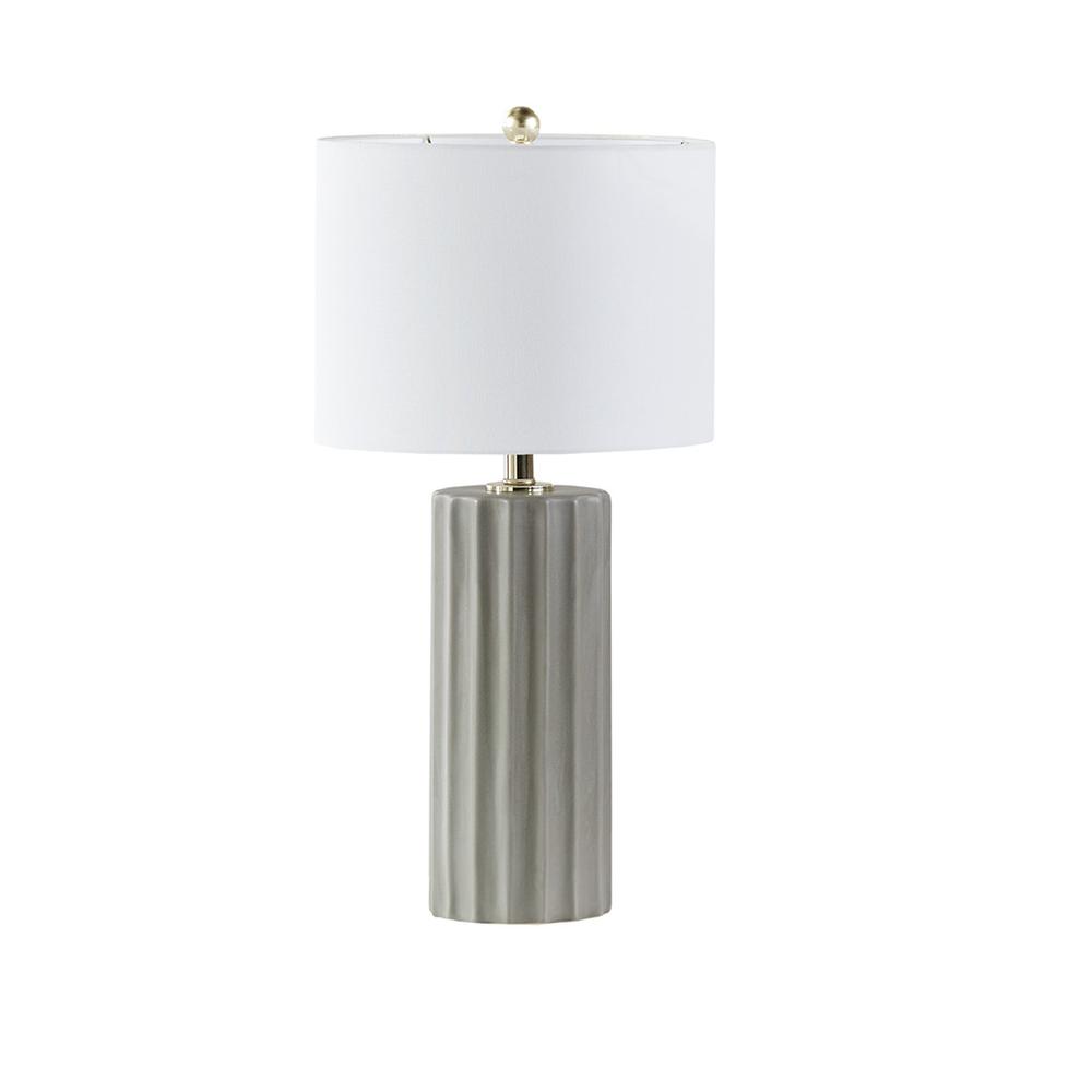 Ribbed Ceramic Table Lamp. Picture 5