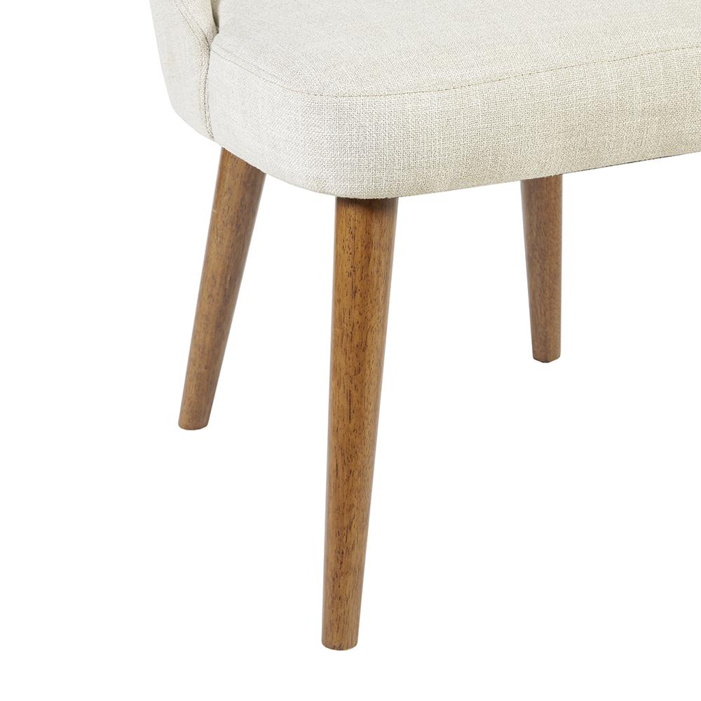 Belen Kox Dining Side Chair (Set Of 2) with solid wood frame Cream. Picture 7