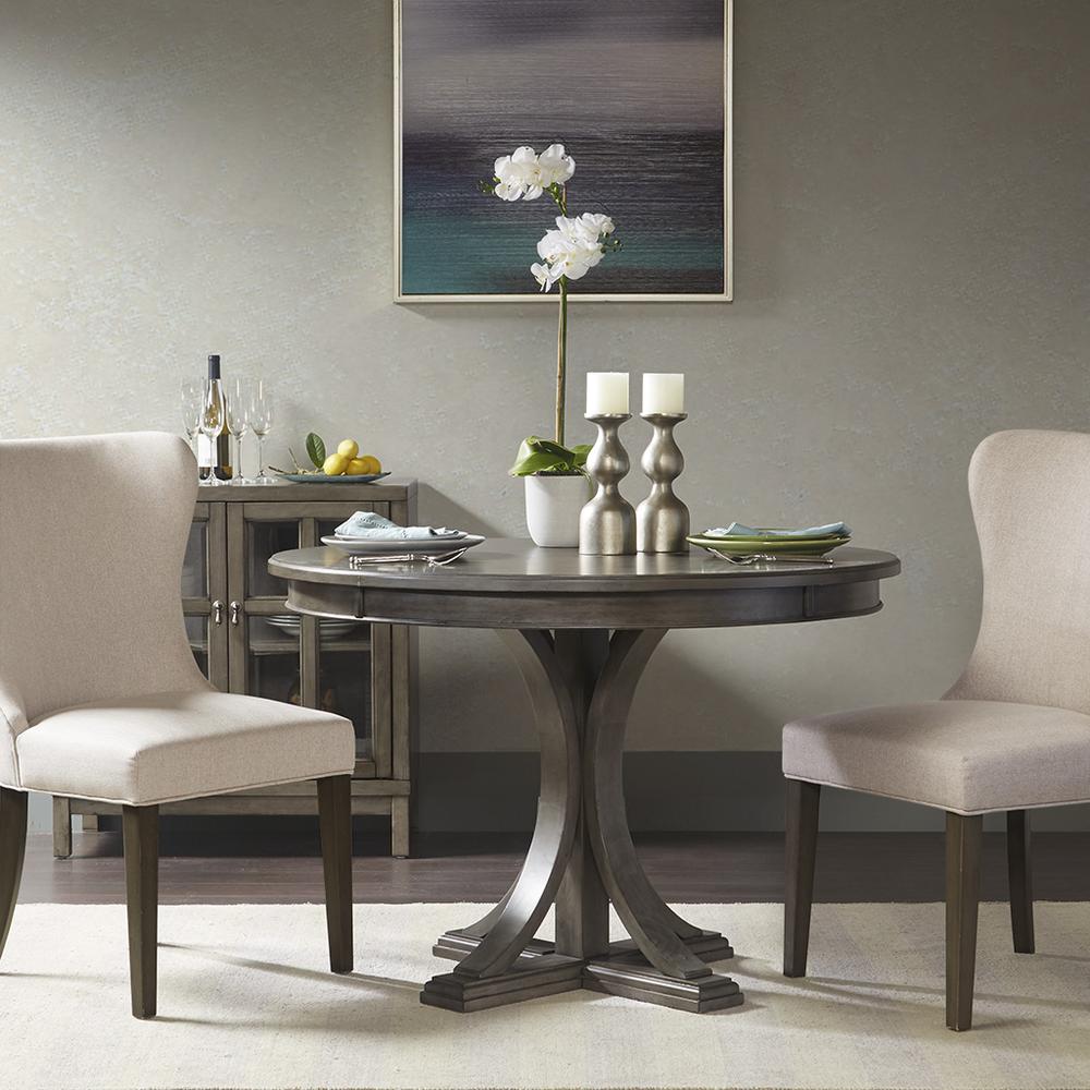 Helena Round Dining Table, Grey. Picture 2