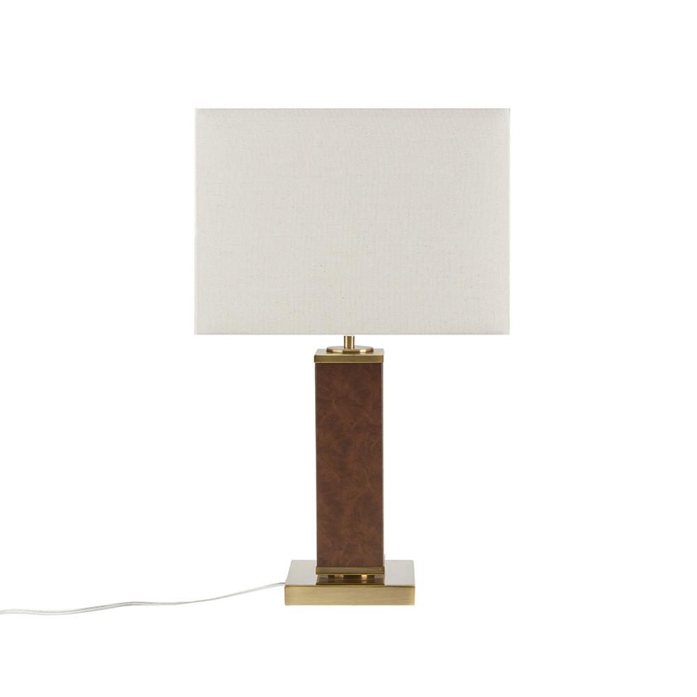 Faux Leather Table Lamp. Picture 5