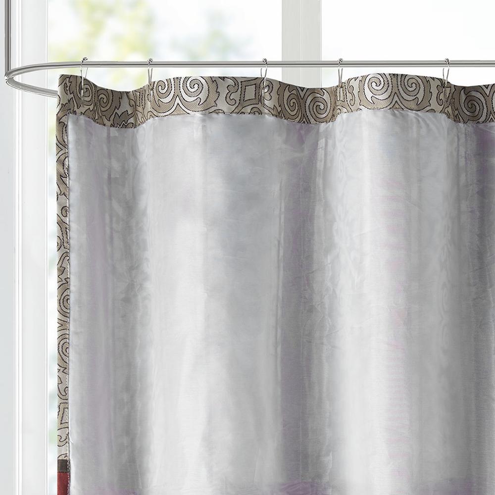 Embroidered Shower Curtain. Picture 3