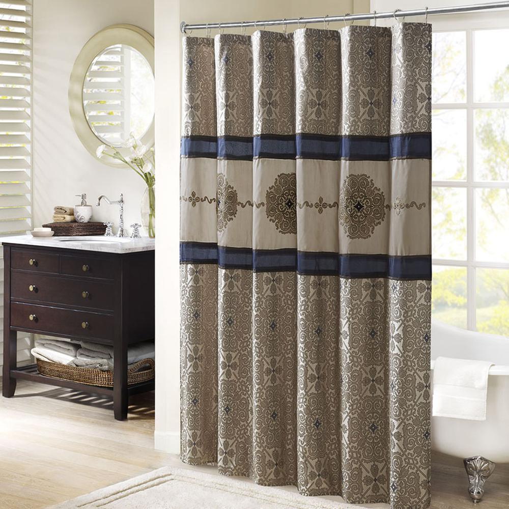 Embroidered Shower Curtain. Picture 4