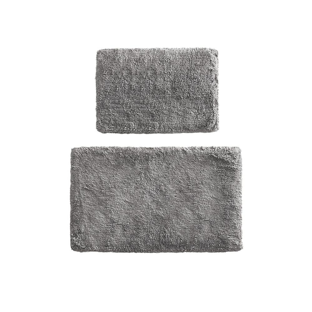 Signature Ritzy 100% Cotton Solid Tufted Bath Rug Set, Belen Kox. Picture 1