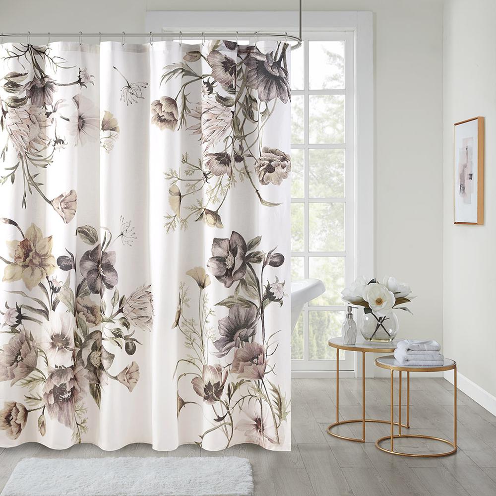 Printed Cotton Shower Curtain. Picture 4
