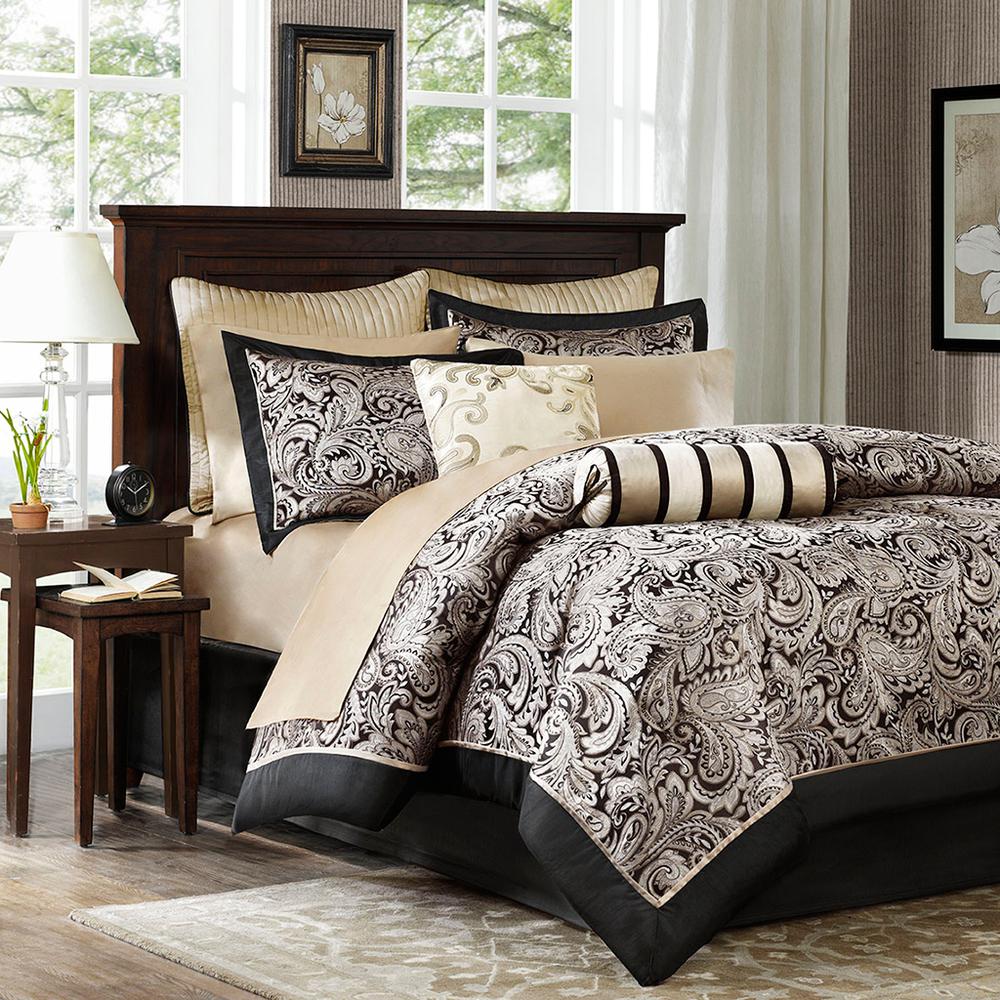 Classic 12 Piece Comforter Set with Piping, Belen Kox. Picture 1