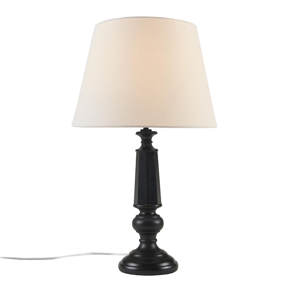 Black Faceted Table Lamp 24.25"H. Picture 2