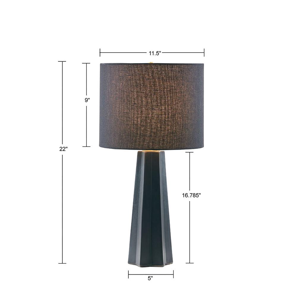 Geometric Ceramic Table Lamp. Picture 2