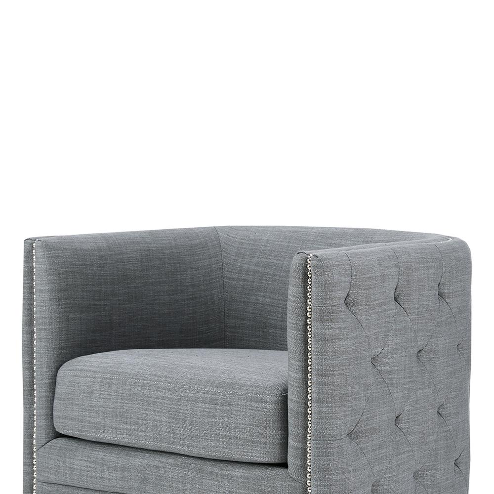 Tufted Barrel Swivel Chair. Picture 5