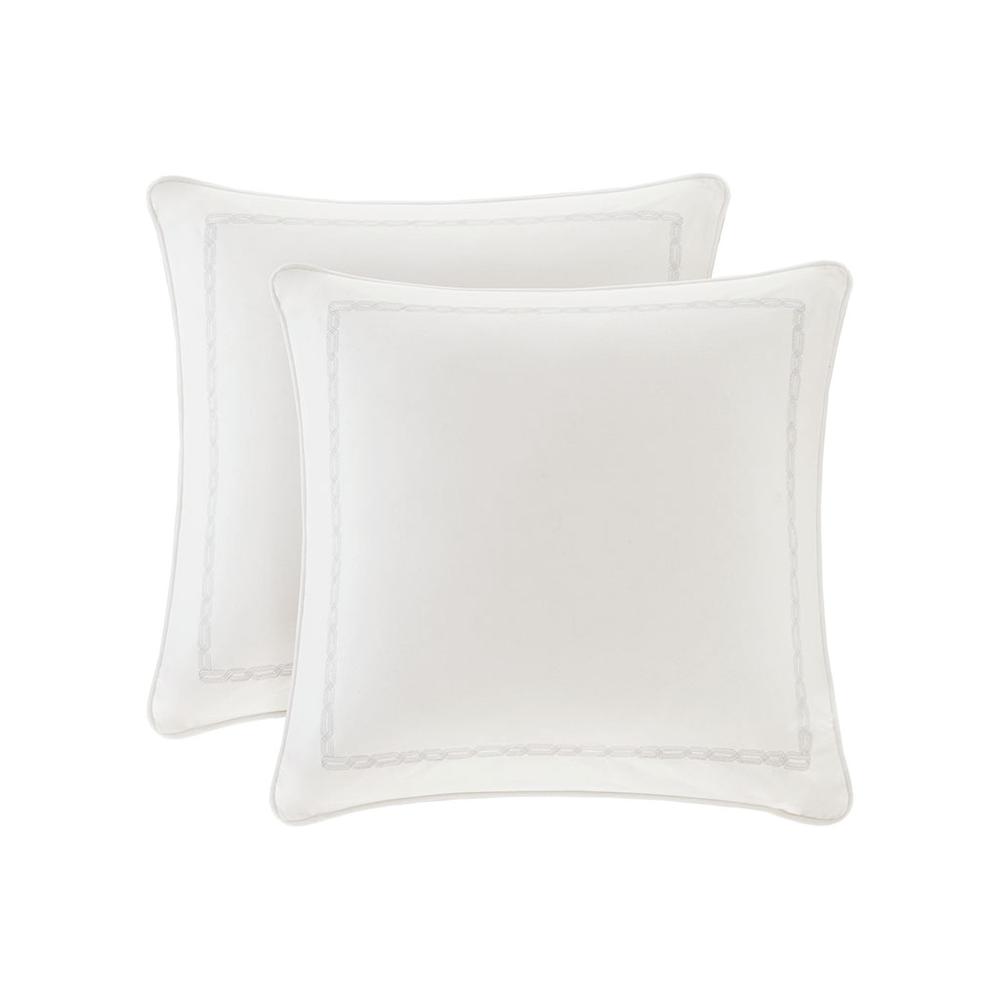 White Metallic Jacquard Comforter Set, Belen Kox. Picture 5