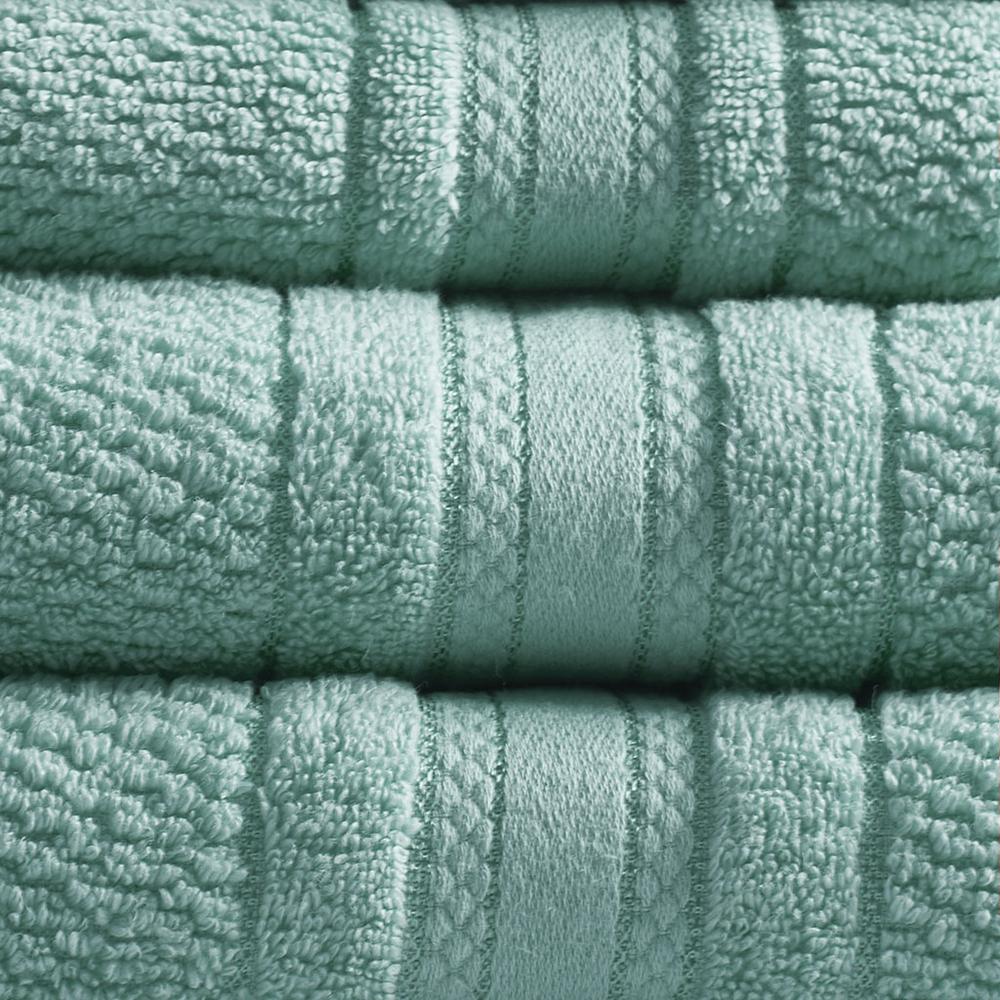 Luxe Teal Cotton 6-Piece Towel Set, Belen Kox. Picture 2