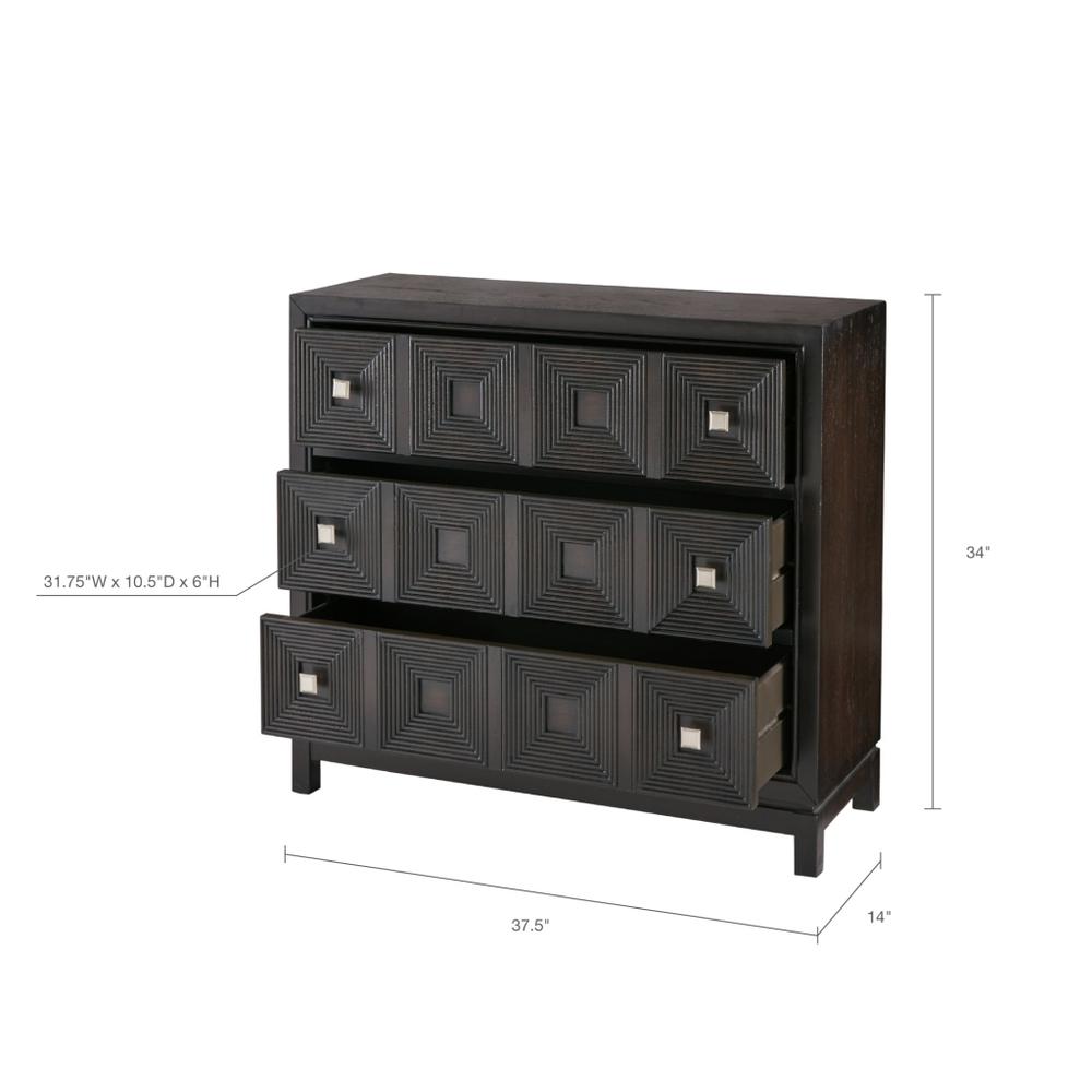 Cecilia Accent Chest with  3 Drawers. Picture 9