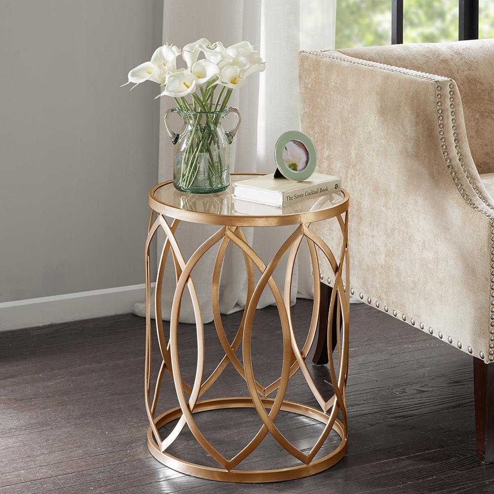 Arlo Metal Eyelet Accent Table,MP120-0221. Picture 2